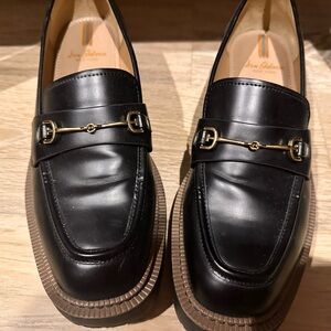 Sam Edelman black platform loafer. Size 8.5